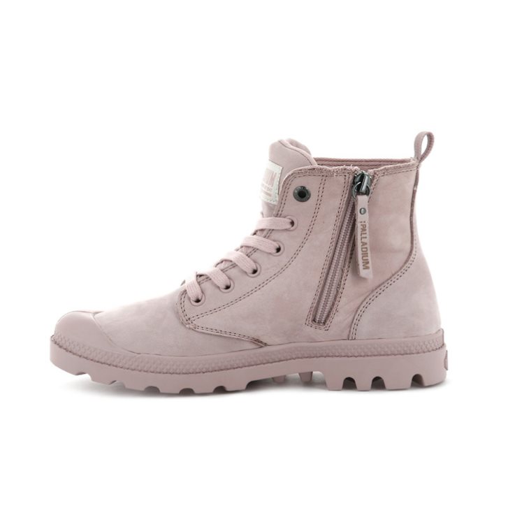 Palladium Pampa Hi Zip Nubuck Laarzen Dames Roze | NL 64FNYMU